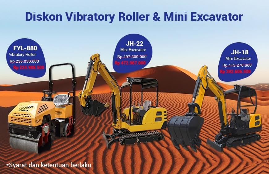 Banner-Diskon-Vibratory-Roller-Mini-Excavator