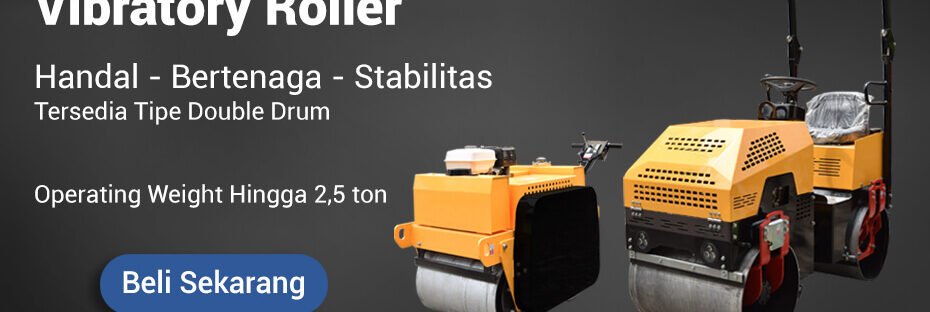 Slider banner jual alat konstruksi Vibratory Roller alkon