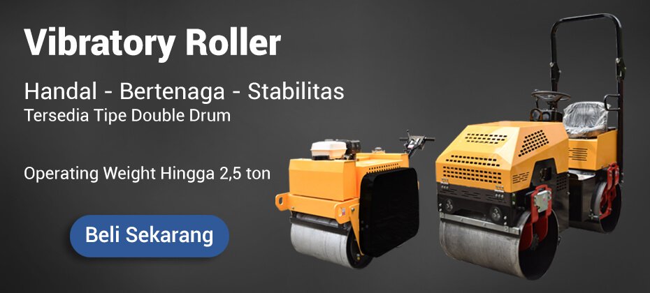 Slider banner jual alat konstruksi Vibratory Roller alkon